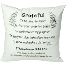 Load image into Gallery viewer, grateful pillow logo
